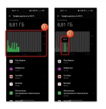 Как отслеживать скорость и расход трафика на смартфоне Huawei при работе с файлами